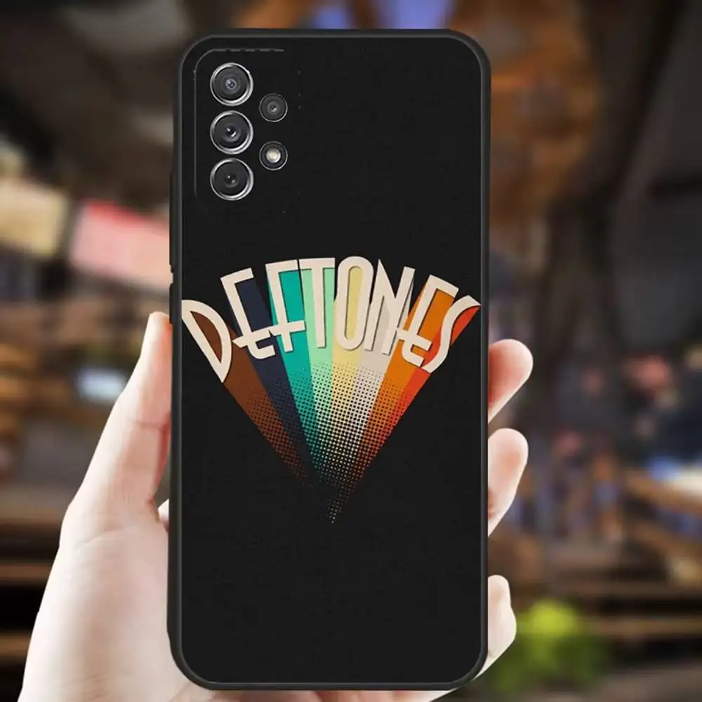 حافظة هاتف B-Band D-Deftones لهاتف سامسونج S25، S24، S21، S22، S23، S30، Ultra، S20، Plus، Fe، Lite، Note، 10,9,5G غطاء أسود