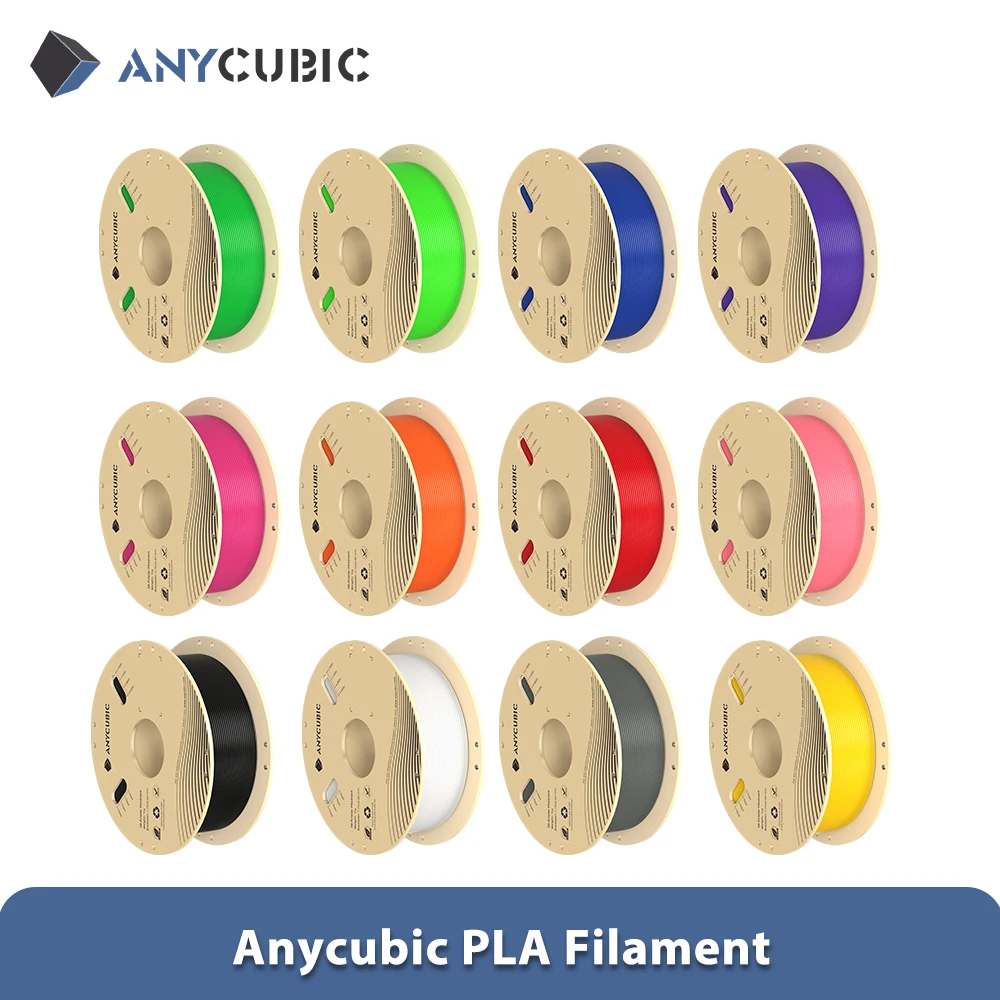 ANYCUBIC 3D Printer PLA Multicolor Filament 1.75mm 1kg/Roll Plastic Rubber Consumables Material For FDM 3D Printer Kobra