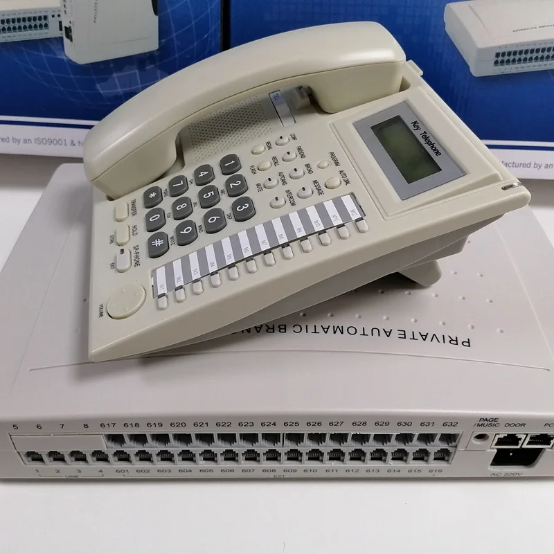 Imagem -03 - Office Phone System com 32 Extensão Interna para Usuários Cp432 Telefone Pabx Pbx