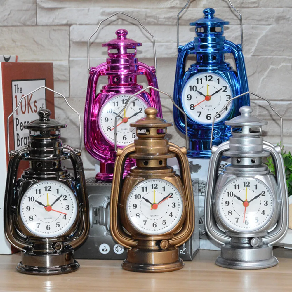 

Retro Table Oil Lamp Alarm Clock, Creative Gift