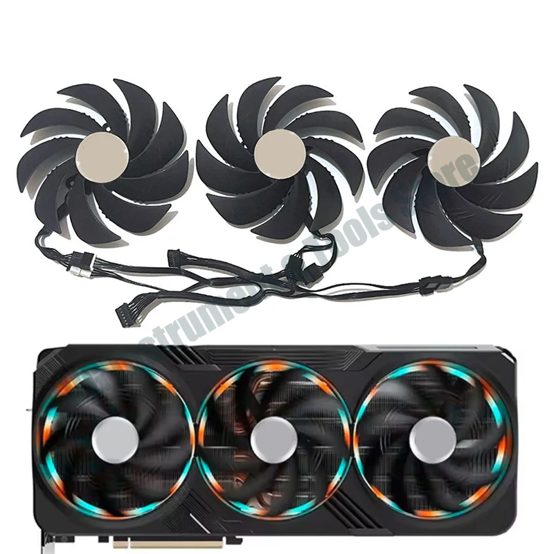 Ventilateur de refroidissement de remplacement pour carte graphique 105 mm pour Gigabyte Geforce RTX 4090 RTX 4080 Gaming OC GPU (pour cartes graphiques originales RTX4080 RTX4090)