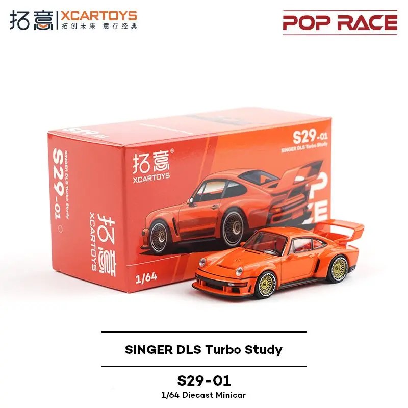 Xcartoys POPRACE 1/64 Liga Cantor DLS Modelo de carro de corrida Supercar Coleção Presente para meninos