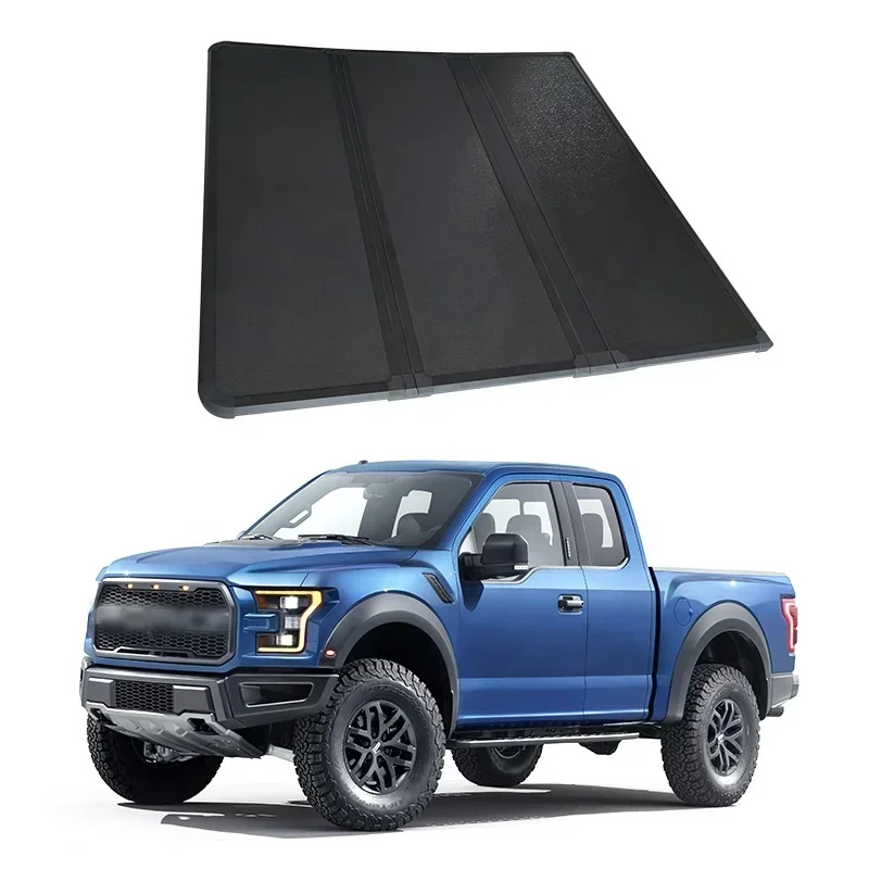 

High Quality Pickup Accessories Waterproof Hard Tri-foldTruck Pickup Bed Cover Factory Tonneau Cover for Ford F250 6.8ft