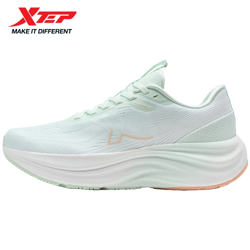Xtep QingYun Lite Scarpe da corsa da donna 2025 Primavera Leggero con suola spessa Ammortizzato Retro Sneaker per donna 975218110042