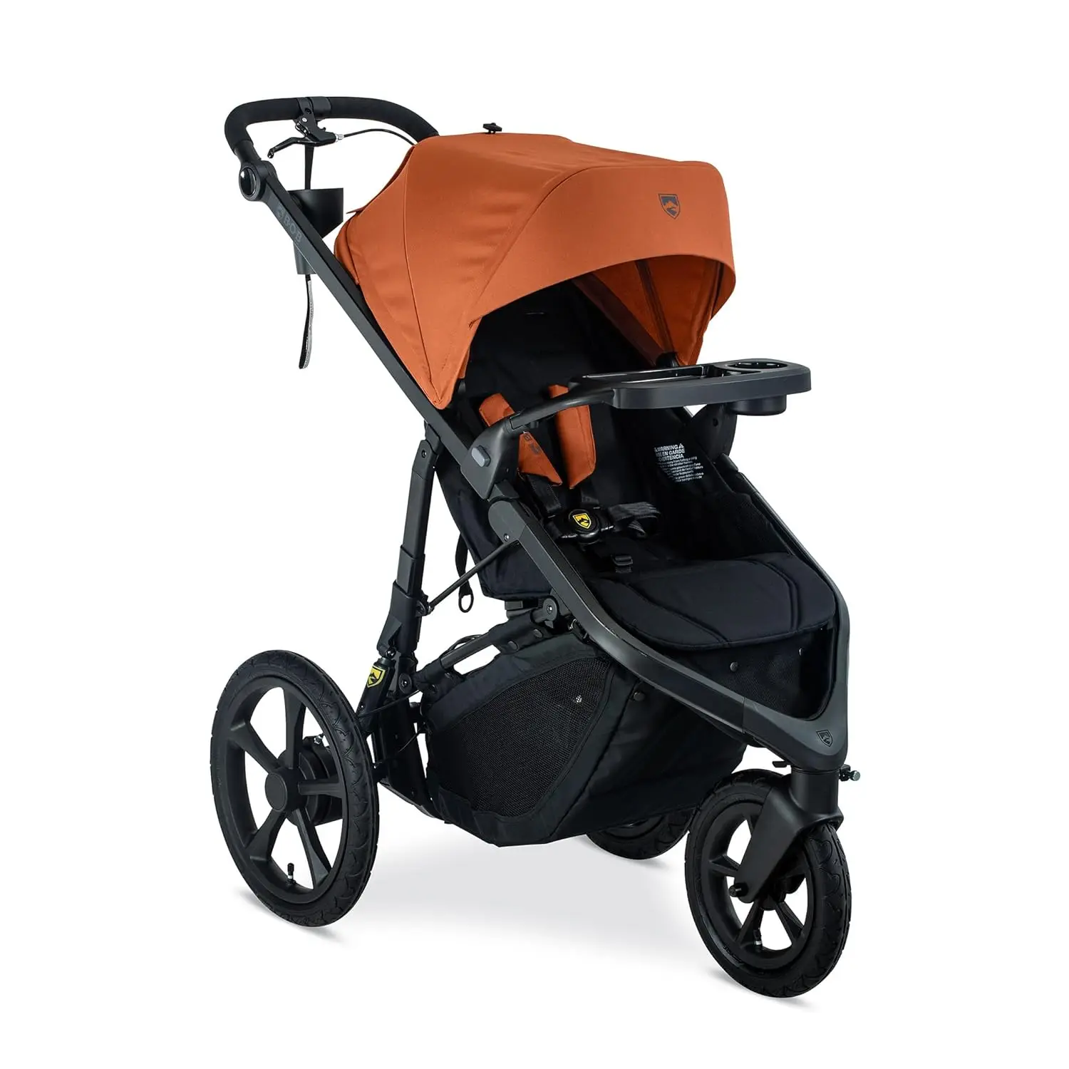 

Wayfinder Jogging Stroller with Snack Tray, Independent Dual Suspension, Air-Filled Tires, and 75-Pound Weight Capacity, Canyon