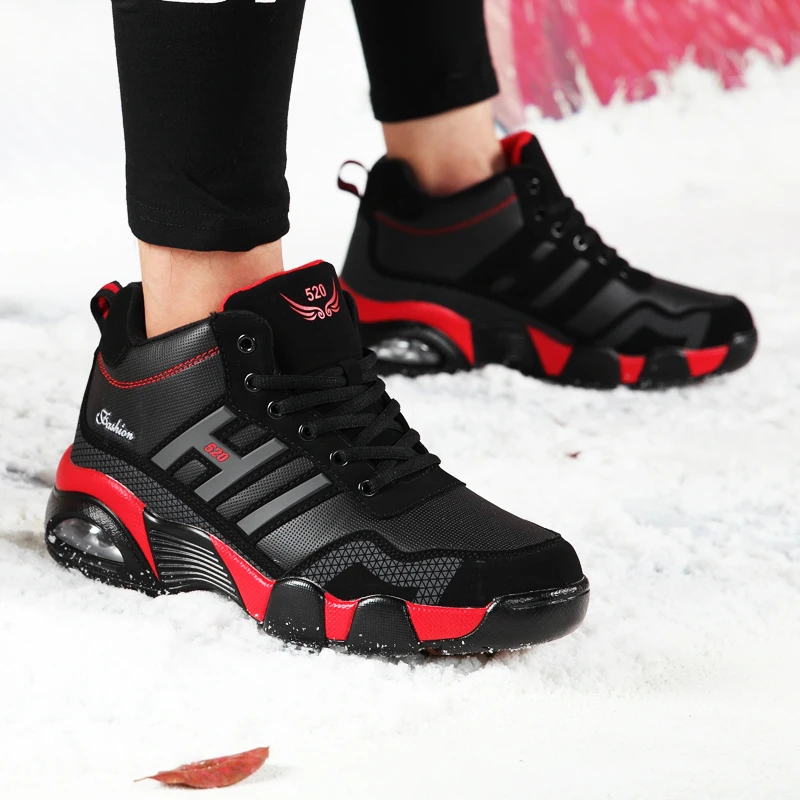 2023 Winter Brand Woman Sneakers Man Snow Boots Breathable Casual Super Warm Outdoor Male Hiking Walking Plush Work Shoes Men