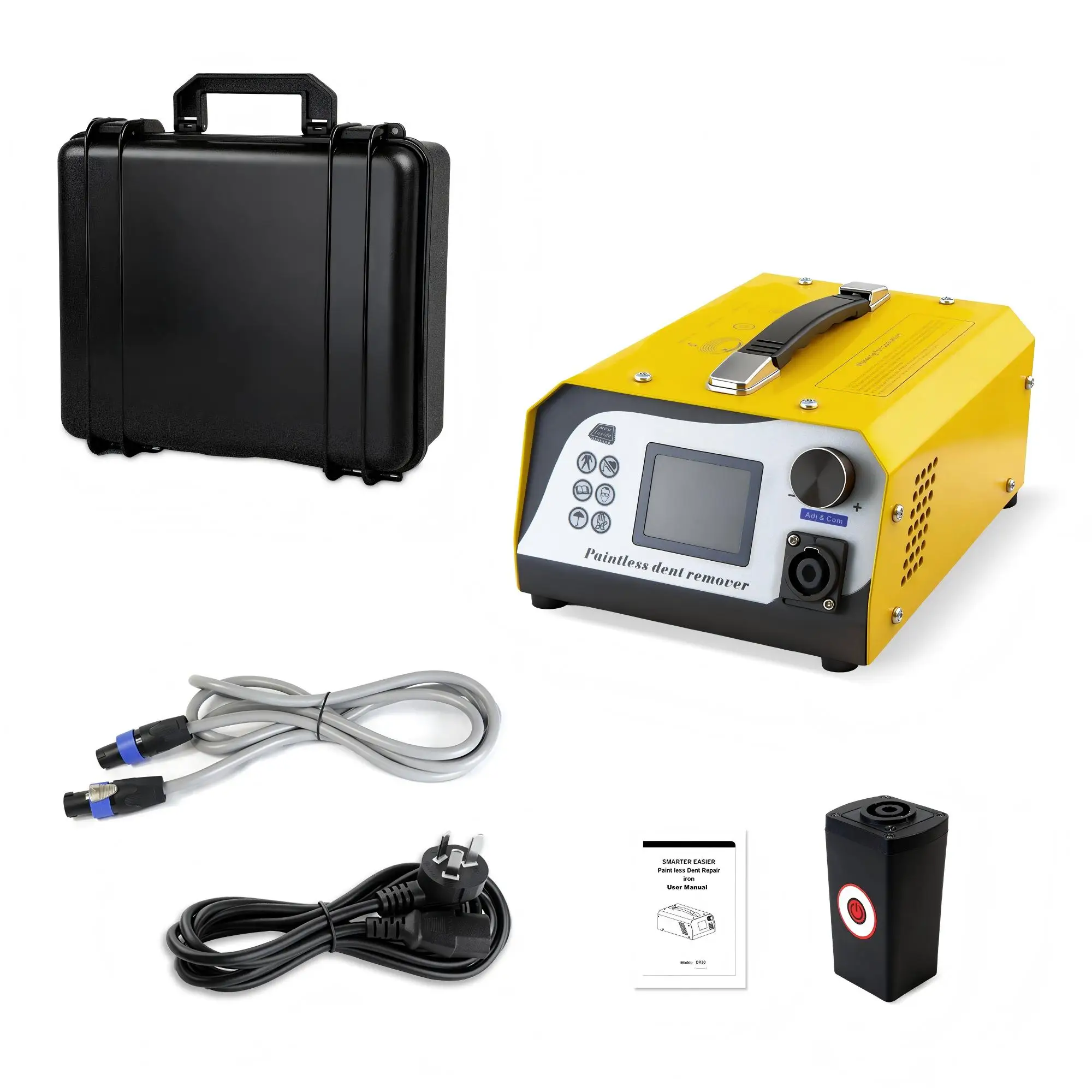 New Style PDR008 Auto Body Repair Kits Magnetic Induction Heater Paintless Dent  Tools AC220-240V Tool Box Set Iron Body