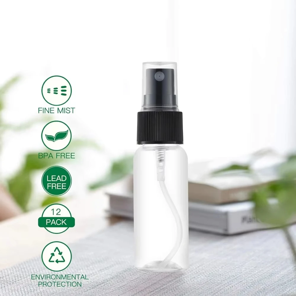 5 قطعة 10/20/30/50/60/100 مللي زجاجة رذاذ بلاستيكية صغيرة فارغة غرامة ضباب السفر البخاخة لعينات الكحول المياه العطرية الصغيرة #5