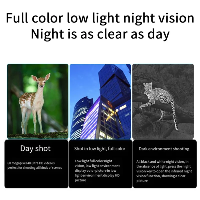 

ABVL-3Inch LCD 4K High-Definition Video 60MP 7-Speed Infrared Adjustment Outdoor Digital Night Vision