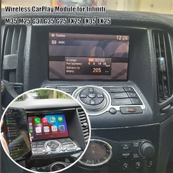 WIFI Android Auto iPhone CarPlay Box per Infiniti G35 M35 M25 G37 G25 FX35 QX50 EX35 EX25 Mirroring dello schermo di navigazione per Auto