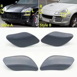 Left  Right Headlight  Washer Jet Nozzle Cover Cap For Porsche Cayenne  2007-2010 95562830311 95562830411