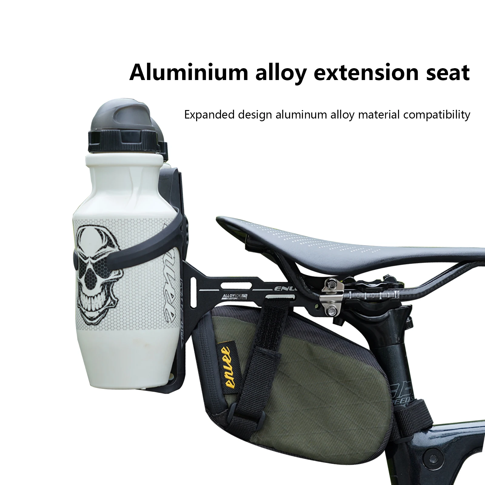 

Алюминиевый адаптер для крепления клетки для бутылки для шоссейного велосипеда MTB, универсальный держатель для бутылки с водой, удлинитель, кронштейн под седлом, трубкой сиденья