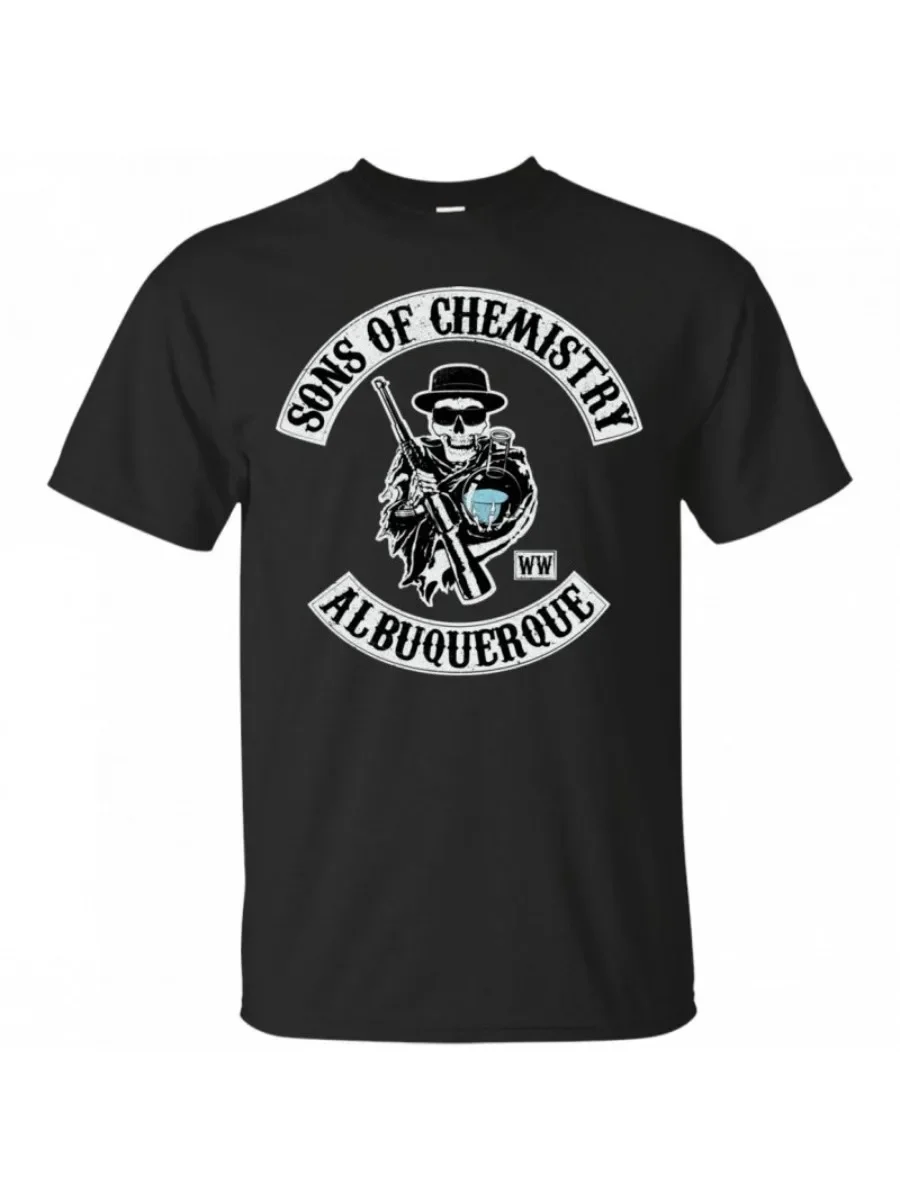 Sons of Chemictry. Albuquerque T-Shirt 100% Cotton O-Neck Short Sleeve Summer Casual Mens T-shirt Streetwear