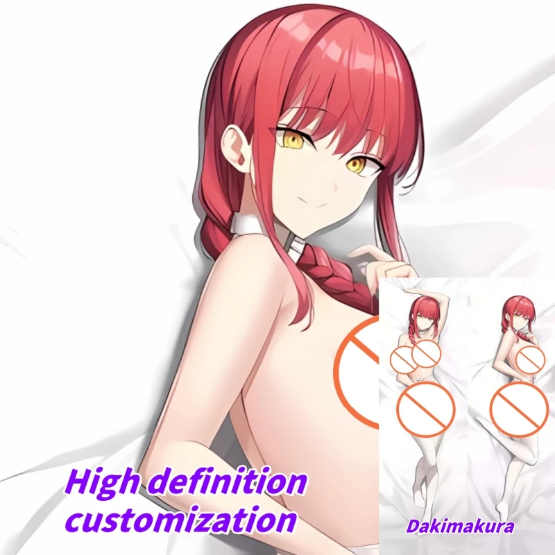 

Dakimakura Anime Pillow Case Chainsaw Man Makima Double-sided Print Of Life-size Body Pillowcase Gifts