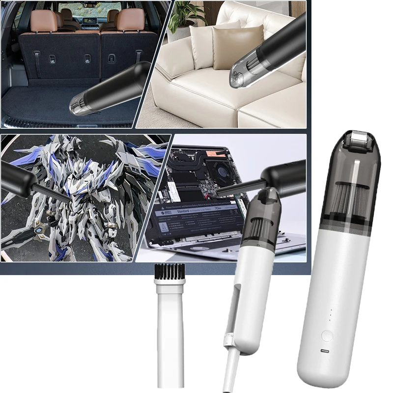 Portable Wireless Dust Cleaner for Home Car Computer Case Keyboard Cross-Border Violence Fan Two-in-One Cleaning Tool
