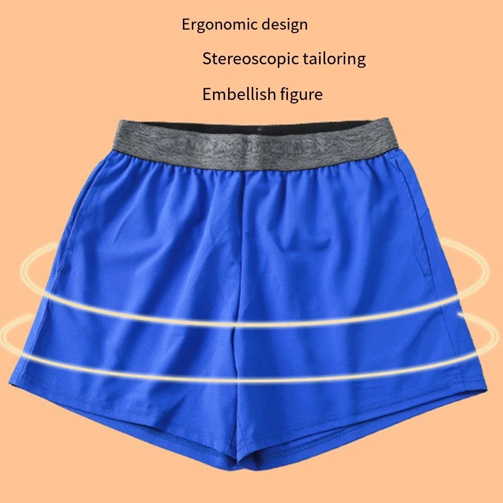Sport Events Daily Activities Dark Blue Breathable Running Shorts Mens Basketball Running Shorts Suitable For Spring