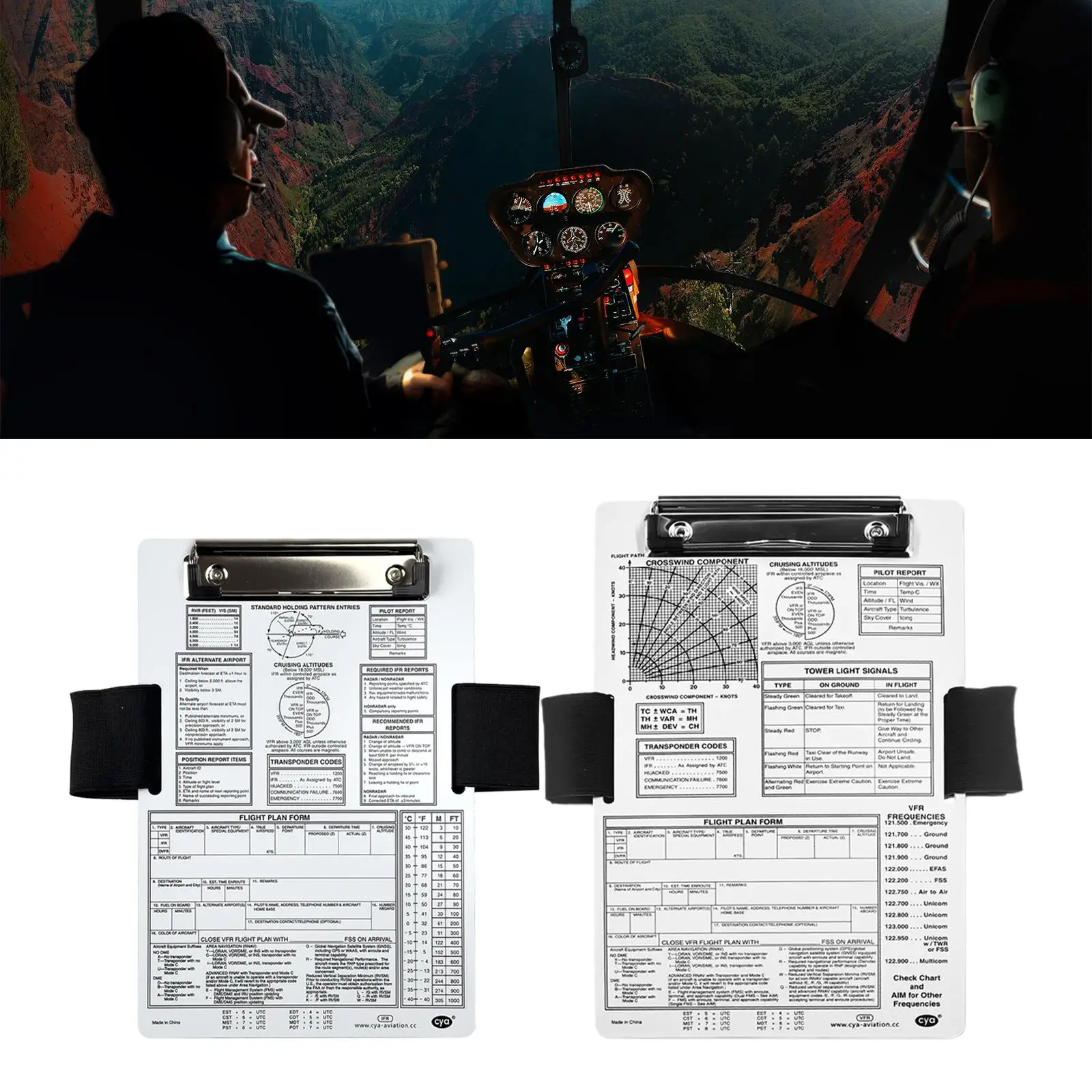 kneeboard-flying-pad-bloc-de-escritura-grueso-resistente-practico-con