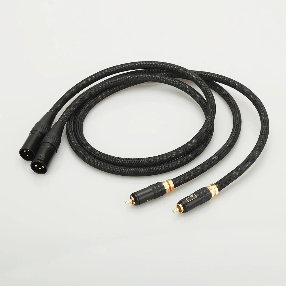 

A26 Audiocrast HiFi Signature Silver Plated interconnet cable with WBT-0144 RCA Plug to XLR male connector plug