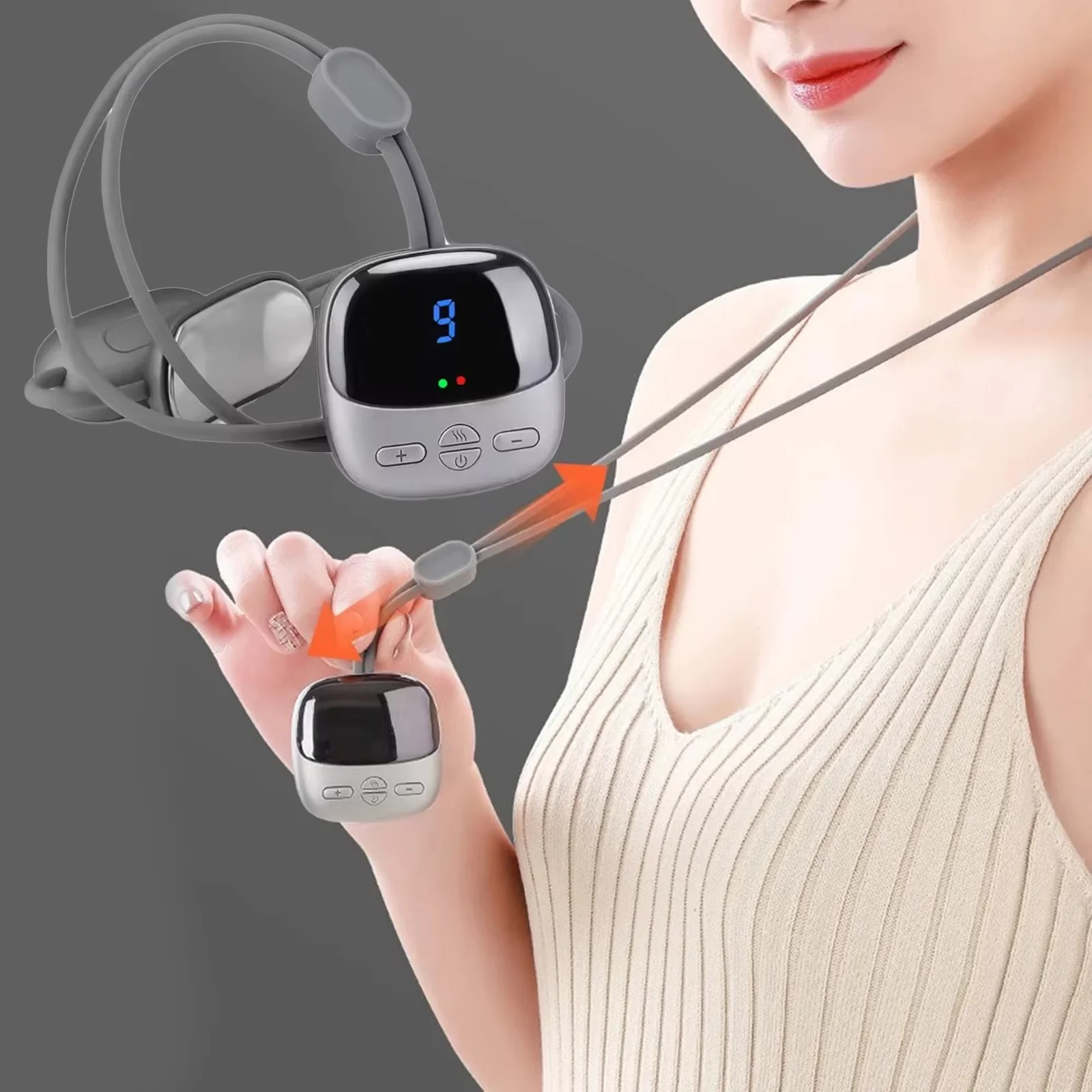 

Intelligent Hanging Neck Massager with Insulated Bag Ems Portable Mini Model Relieves Relaxes Neck Shoulder Back and Thigh Pain