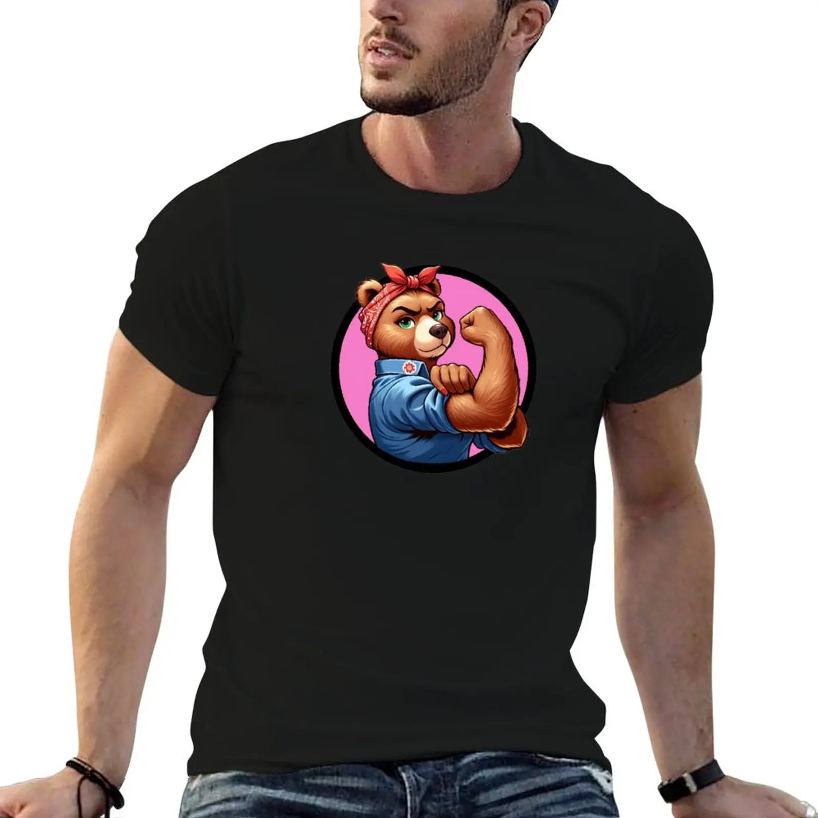 We'll Bearly Break A Sweat T-Shirt anime t shirts plus size tops quick-drying tshirts for men