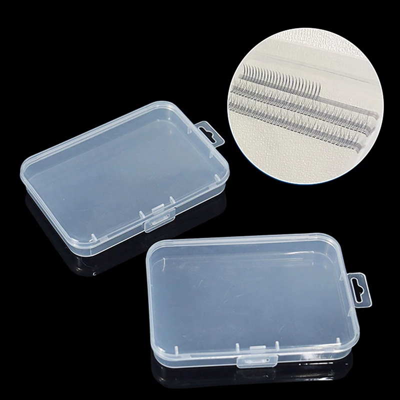 Rectangular Transparent PP Empty Box For False Eyelashes Jewelry Dustproof Storage Lash Display Holder Organizer Supplies