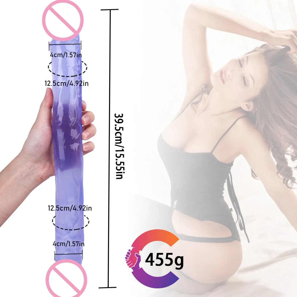 Double Headed Dildo Lesbian Simulation Penis Juguetes Sexuales Consolador Realistic Dick Penetration Insertion Sexo Unisex Pene