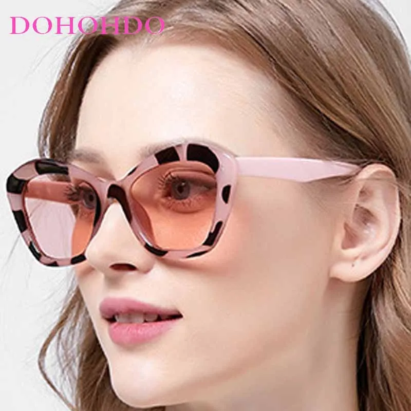 

2025 New Trendy Cat Eye Sunglasses Women Gradient Lens Retro Cateye Eyewear Fashion Personalized Female Brand Design Sun Glasses