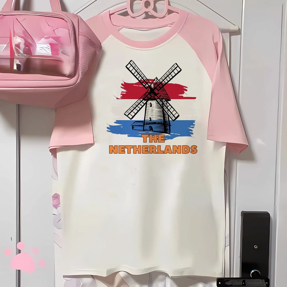 the Netherlands Tee women summer t-shirts female 2000s manga harajuku clothes