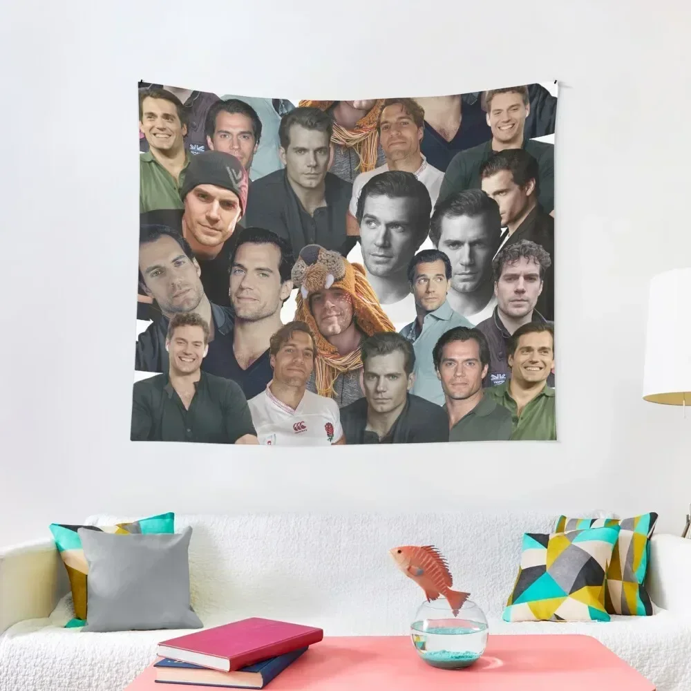 

henry cavill photo collage Tapestry House Decoration Things To The Room Tapestry