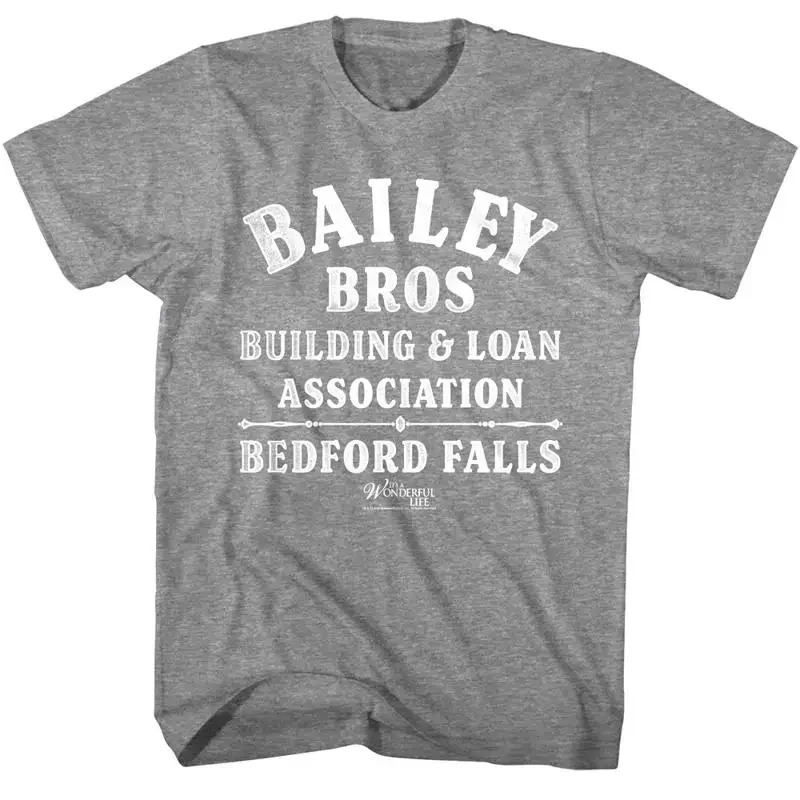 It's a Wonderful Life Bailey Bros Men's T Shirt Building Loans Association