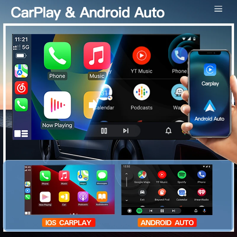 Carplay Video Player Autoradio 13 Car Radio Auto Audio Bluetooth For Mercedes Benz SL R230 SL350 SL500 SL55 SL600 SL65 Play 2Din