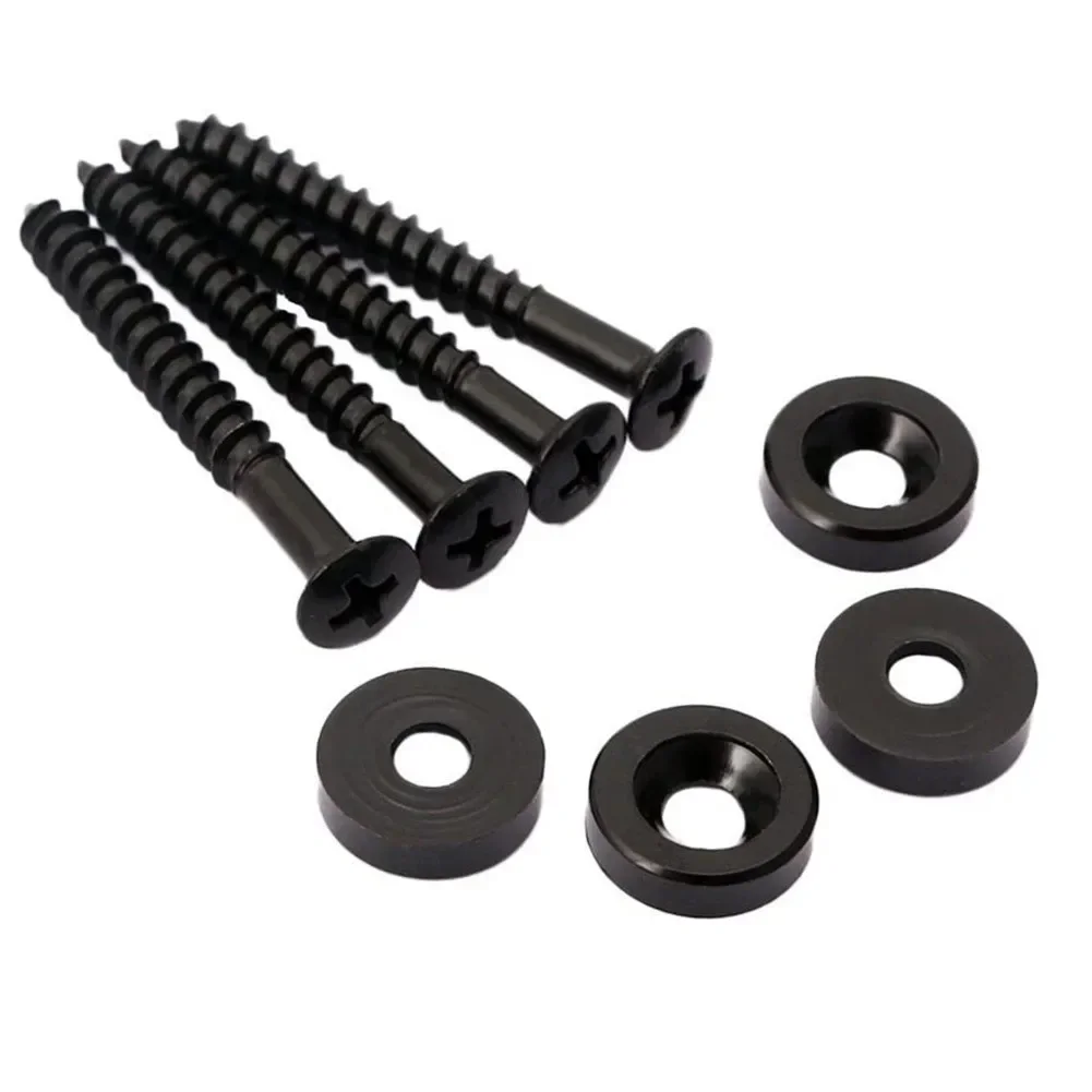 4 Set Guitar Neck Mounting Plate Joint Bushings/Ferrules Bolts14 Mm Diameter With Screws For Electric Guitar Or Bass Neck Place