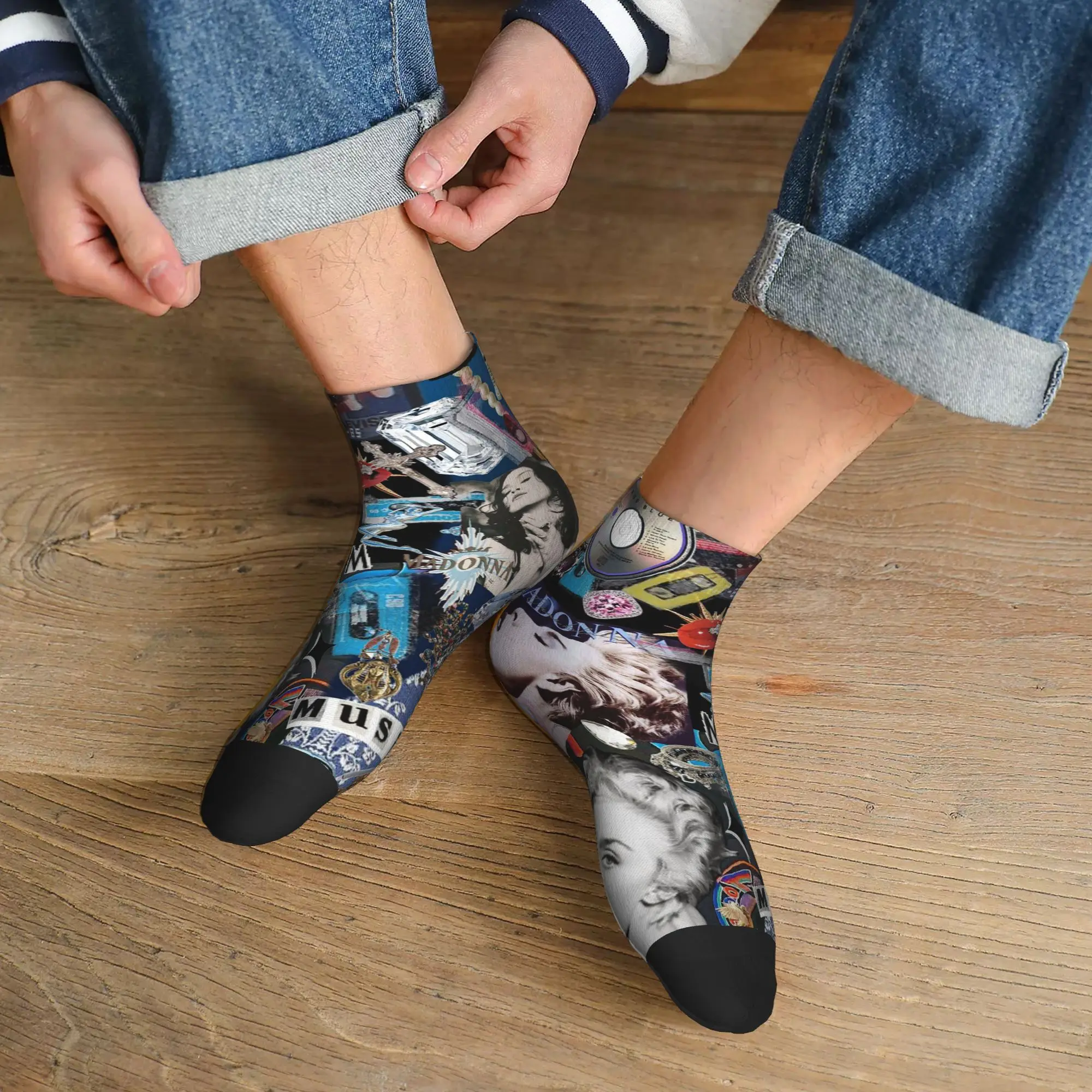 

Носки Madonna Socks Harajuku, супермягкие чулки, всесезонные носки, аксессуары для мужчин и женщин, рождественские подарки
