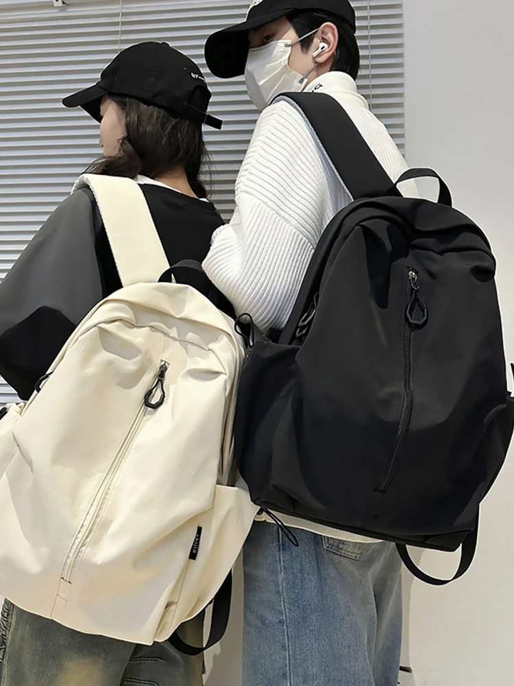 retro-large-capacity-backpack-waterproof-casual-double-shoulder-bag-for-junior-and-high-school-students-pure-color-new-2026