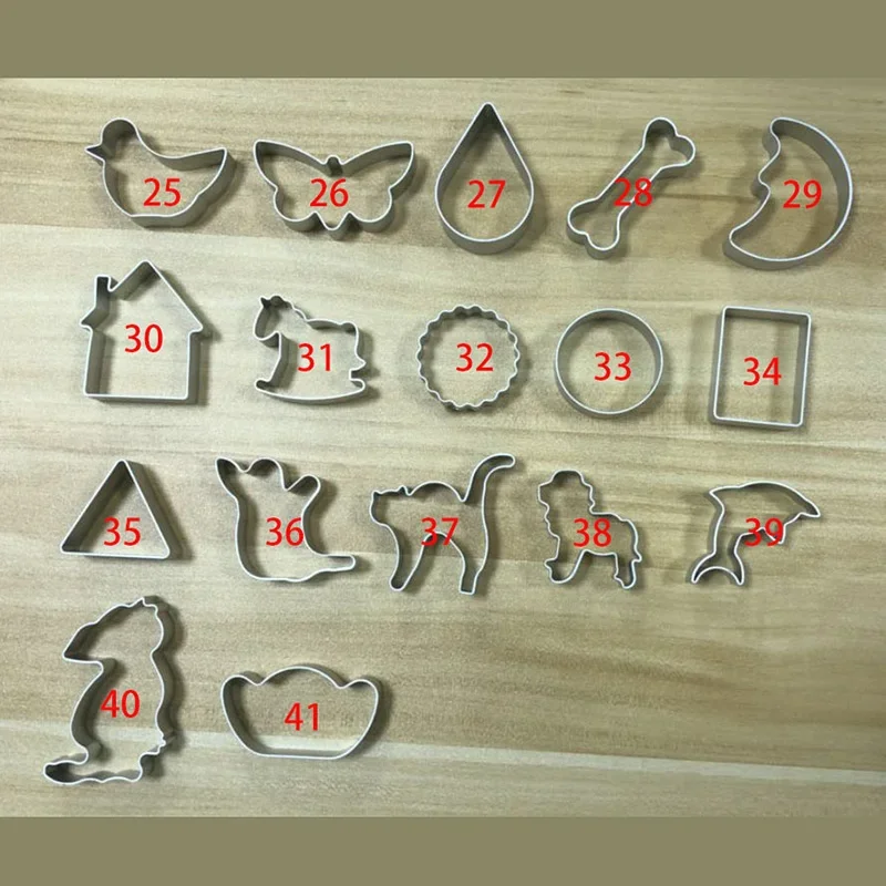 Cookie Cutter Aluminum Alloy Mold DIY Baking Cute Lovely Shape Cookie Molds Cake Kitchen Tools 1 Piece