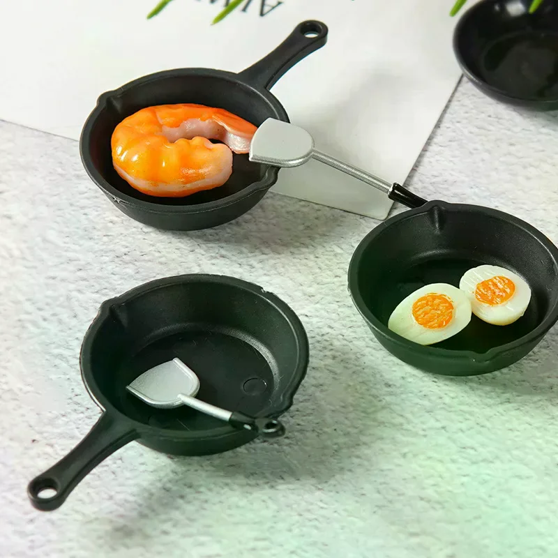 1/12 ドールハウスシミュレーションフライパン鍋モデルドールハウスミニチュアキッチン調理器具アクセサリードールハウス装飾