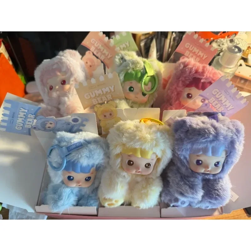 

POPMART HACIPUPU Медведь Gummy Candy Series Виниловая плюшевая подвеска Слепая коробка Сюрприз для девочек Рождественский подарок Labubu Authenntic Collecti