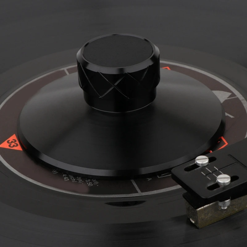Vinyl Turntable Weight Metal Disc Stabilizer Vibration Reducer Record Clamp Turntables Black Durable Easy To Use