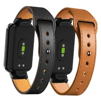 Leather Strap For Xiaomi MI Band 8 Active With Metal Protector Case Bumper Bracelet For Redmi smart Band 2 / band pro Watchband