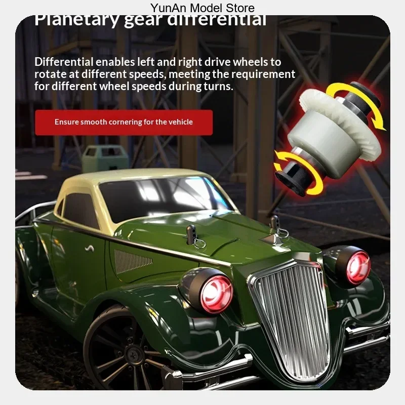Suchiyu 1/16 16302 Rc Car 2.4g 4wd High Speed 35km/H Brushed Motor Vintage Racing Car With Led Lights And For Adult