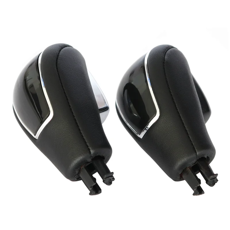 AT Leather Gear Shift Knob For Ford Mondeo MK4 S-MAX Kuga Galaxy MK1 Automatic Pen POMP Lever Handle Gearbox Gear Stick Ball Car