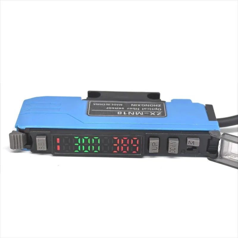 

Analog fiber amplifier 0-5V output, high-precision and multifunctional ZX-MN18 diffuse reflection reflector amplifier