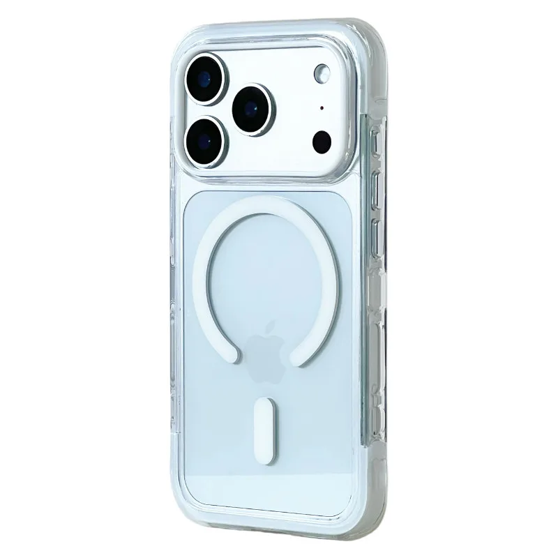 Oryginalne, przezroczyste etui z poduszką powietrzną, zabezpieczające przed upadkiem, z magnetycznym mocowaniem, do iPhone 18 Pro, 16, 16 Pro, 17 Pro Max, kompatybilne z bezprzewodowym ładowaniem MagSafe. — zdjęcie produktu 7