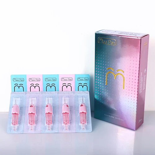 Imagen 2 del producto El más nuevo 20 unids/caja SPARK Misspen PMU cartucho desechable estéril aguja de tatuaje cartucho de revolución de cejas