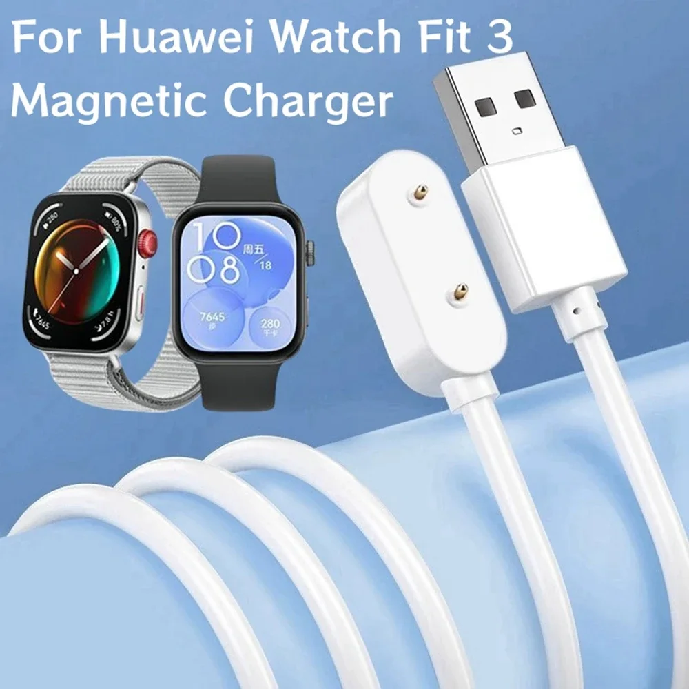 For Huawei Watch Fit 3 Magnetic Charger Smartwatch USB Charging Cable Dock For Huawei Watch Fit3 Charging Cable Line Accessories
