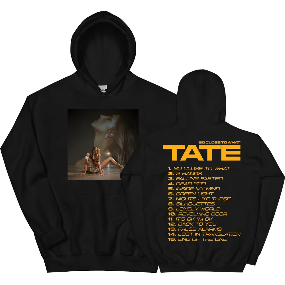 Tate McRae So Close To What Album 2025 Hoodies New Fashion Singer Graphic Sweatshirts Ropa Hombre Sudaderas Women Clothes Unisex