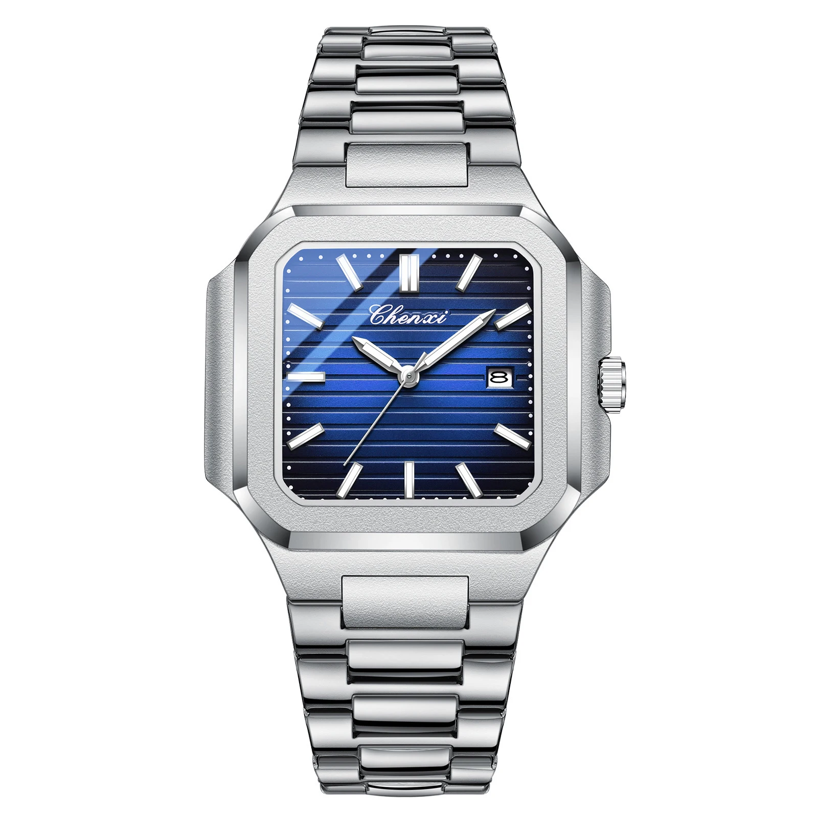 UTHAI CQ419 Fashionable Men watch square business waterproof luminous quartz watch light luxury clock gift，watches for man