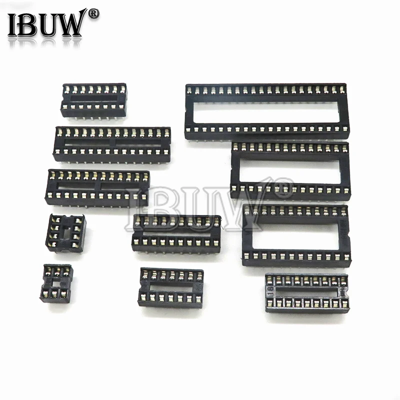 10 pz prese IC DIP6 DIP8 DIP14 DIP16 DIP18 DIP20 DIP28 DIP40 pin connettore DIP Socket 6 8 14 16 18 20 24 28 40 pin