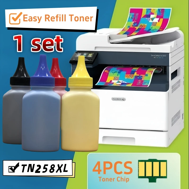 

TN258XL чип порошка тонера, совместимый для Brother DCP-L3520cdw L3560cdw MFC-L3755 L3760 L8390 HL-L3240cdw L3280cdw L8240cdw