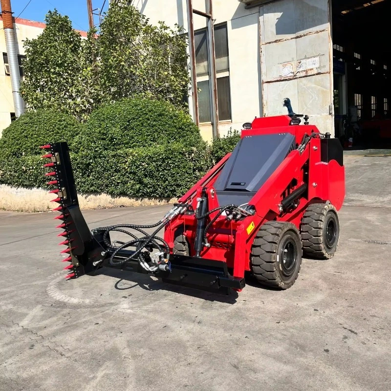 Skid Steer Loader Adjustable Angle Hedge Cutter Attachment Hydraulic Reciprocating Hedge Trimmer
